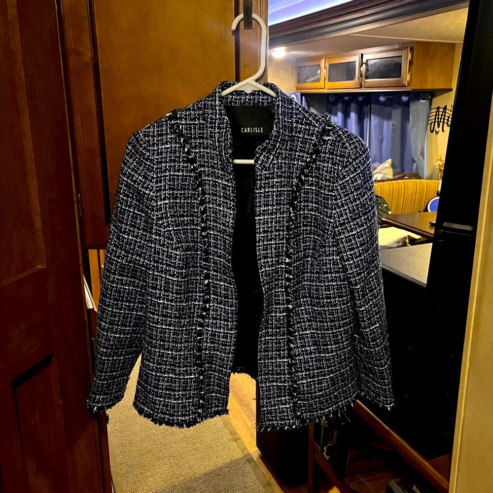 Carlisle blazer for conservative evening event